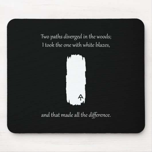 Tapis De Souris Chemin des Appalaches - Pistes blanches divisées (Devant)