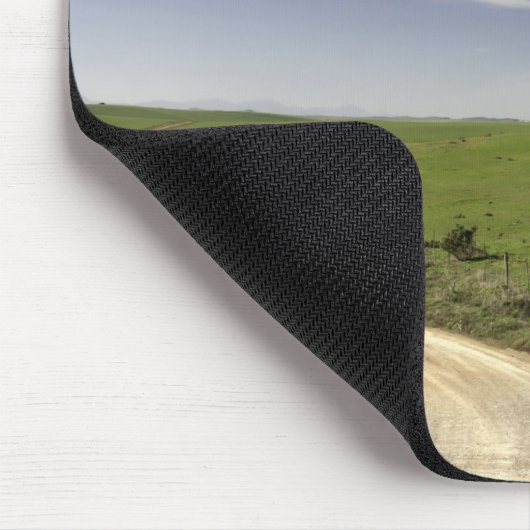 Tapis De Souris Chemin d'exploitation tortillant entre les champs (Coin)