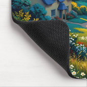 Tapis De Souris Chemin Doré vers l'Eau Bleue (Coin)