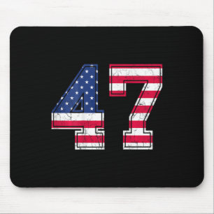 Tapis De Souris Chemise 47 Anniversaire Drapeau Usa Maillot Équipe