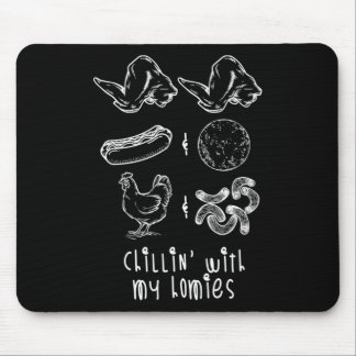 Tapis De Souris Chemise Aile De Poulet Hot Dog Et Bologna