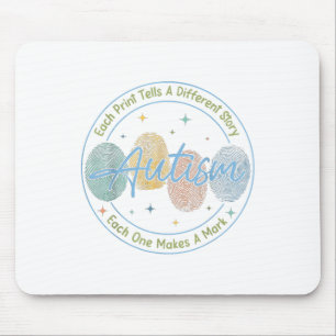 Tapis De Souris Chemise Autisme D'Empreinte Chaque Impression Dit
