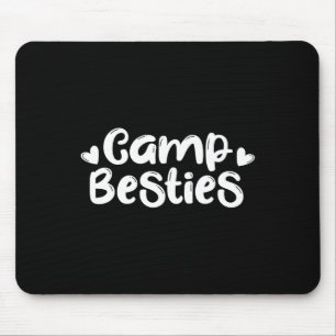 Tapis De Souris Chemise Camp Besties Mignon Meilleur Ami Été Campi