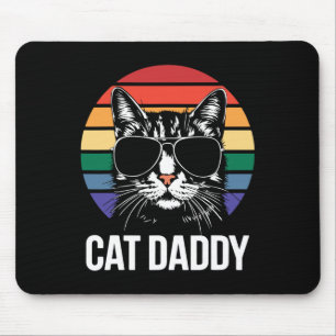 Tapis De Souris Chemise Cat Daddy Meilleur Papa Chat Ever Hommes F