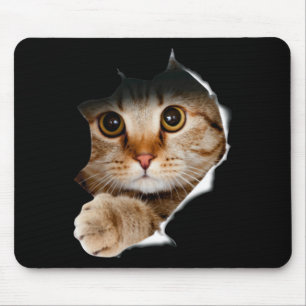 Tapis De Souris Chemise Chat Drôle Cadeaux Amoureux de les chats P