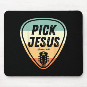 Tapis De Souris Chemise Ck Jésus Drôle Musique Chrétienne Guitare