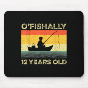 Tapis De Souris Chemise de 12 ans Ofishally 12e anniversaire Vinta