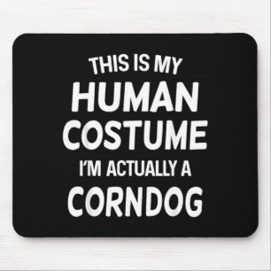 Tapis De Souris Chemise de costume de corndog Corndog Halloween