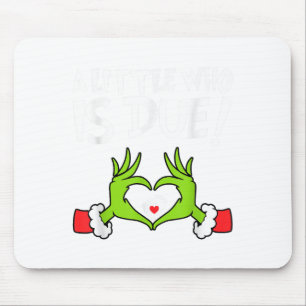 Tapis De Souris Chemise de grossesse de Noël Un petit qui est dû _