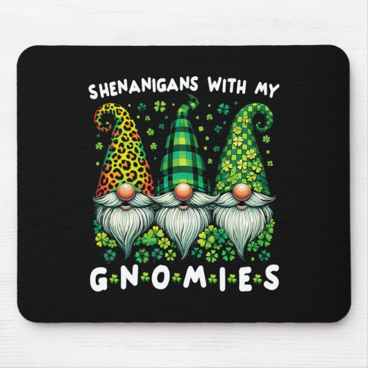 Tapis De Souris Chemise de la Saint-Patrick Femmes - Shenanigans a (Devant)