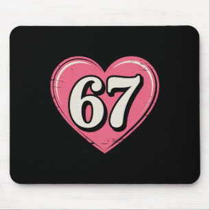 Tapis De Souris Chemise de la Saint-Valentin 67 6 7 Mème Drôle 67