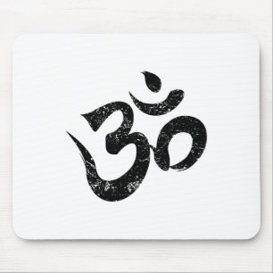 Tapis De Souris Chemise de méditation Om spirituelle symbole indie