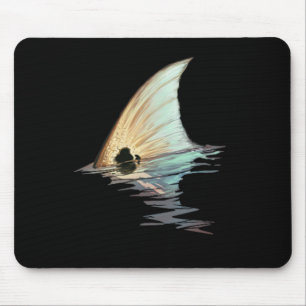Tapis De Souris Chemise de pêche à queue de rouget rouget queue ro
