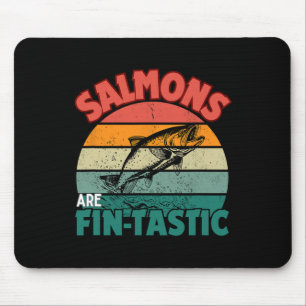 Tapis De Souris Chemise de pêche au saumon pêcheur poisson pêche s