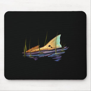 Tapis De Souris Chemise de poisson tambour rouge de redfish Tailin