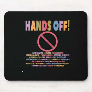 Tapis De Souris Chemise de protestation anti-Trump Hands Off
