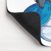 Tapis De Souris Chemise de requin Panda Riding pour hommes garçons (Coin)