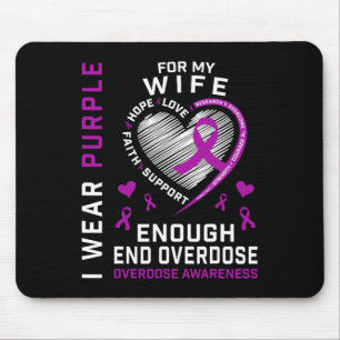 Tapis De Souris Chemise de sensibilisation à la fin des overdoses