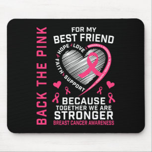 Tapis De Souris Chemise de sensibilisation au cancer du sein rose