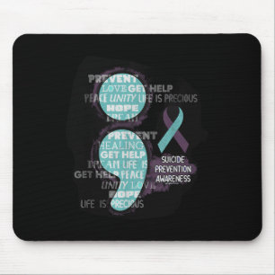 Tapis De Souris Chemise de sensibilisation au suicide Prévention d
