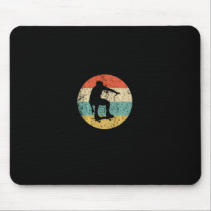 Tapis De Souris Chemise de skateboard - Skateboardeur Rétro Vintag