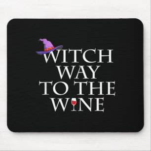 Tapis De Souris Chemise de sorcière pour le vin Drôle de sorcière