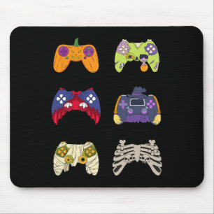 Tapis De Souris Chemise d'Halloween Skeleton Zombie Contrôleurs de