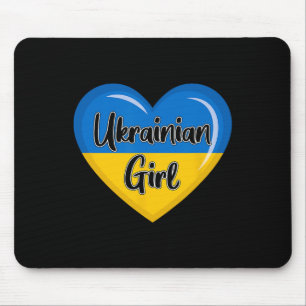 Tapis De Souris Chemise drapeau ukrainien pour femmes fille ukrain