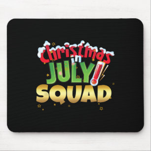 Tapis De Souris Chemise drôle de l'équipe de Noël en juillet Été G