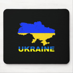 Tapis De Souris Chemise du drapeau de l'Ukraine Cadeau des Ukraini