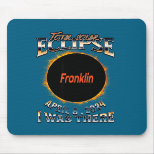 Tapis De Souris Chemise Éclipse Solaire Franklin Indiana Là