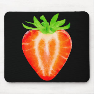 Tapis De Souris Chemise fraise Adulte Hommes Femmes Enfants Fraise