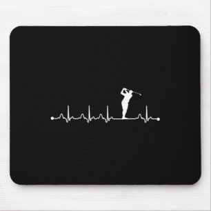 Tapis De Souris Chemise Golf Pouls du Cœur Cadeau d'Amour