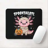 Tapis De Souris Chemise Halloween Axolotl Amusante Pour Enfants Ga (Avec souris)