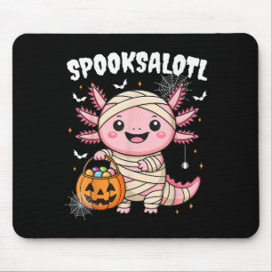 Tapis De Souris Chemise Halloween Axolotl Amusante Pour Enfants Ga