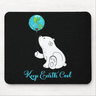 Tapis De Souris Chemise Jour des terres Ours Polaire Cadeau quotid
