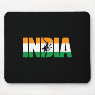 Tapis De Souris Chemise Maillot de soutien de cricket indien
