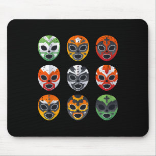 Tapis De Souris Chemise Masques Lucha Libre Garçon Hommes Lutte Me