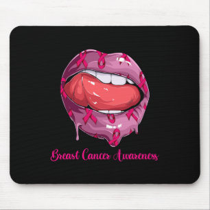 Tapis De Souris Chemise Mois Du Cancer Du Sein Pour Les Femmes