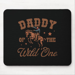 Tapis De Souris Chemise Papa Cowboy Sauvage Occidental Rodeo