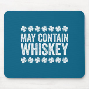 Tapis De Souris Chemise Peut Contenir Du Whisky Drôle Hommes Femme