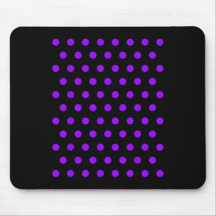 Tapis De Souris Chemise Pois violette et blanche