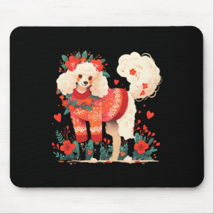 Tapis De Souris Chemise pour amoureux de caniche de la Saint-Valen