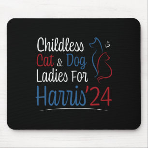 Tapis De Souris Chemise pour femmes sans enfants Chat Chien Dame p