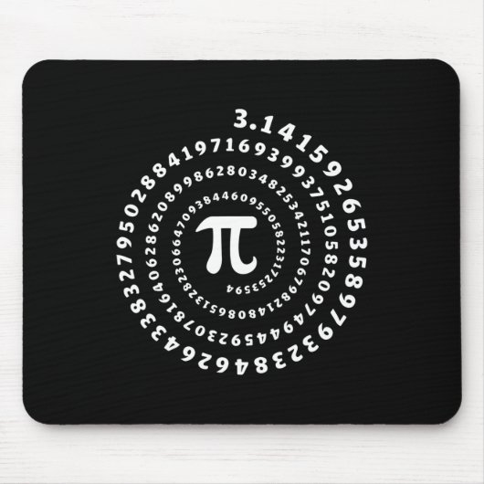 Tapis De Souris Chemise Spirale Pi Jour Math Lover (Devant)