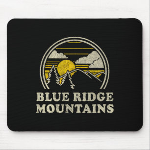 Tapis De Souris Chemise T Blue Ridge Mountains Vintage Randonnée M