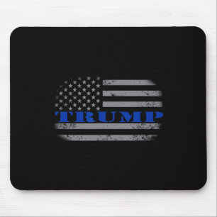 Tapis De Souris Chemise T Pro Trump Drapeau Américain Politique -
