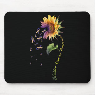 Tapis De Souris Chemise tournesol de sensibilisation au cancer de