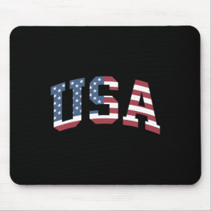 Tapis De Souris Chemise Usa Femmes Hommes Enfants Drapeau Américai