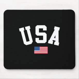 Tapis De Souris Chemise Usa Hommes Femmes Enfants Drapeau Américai